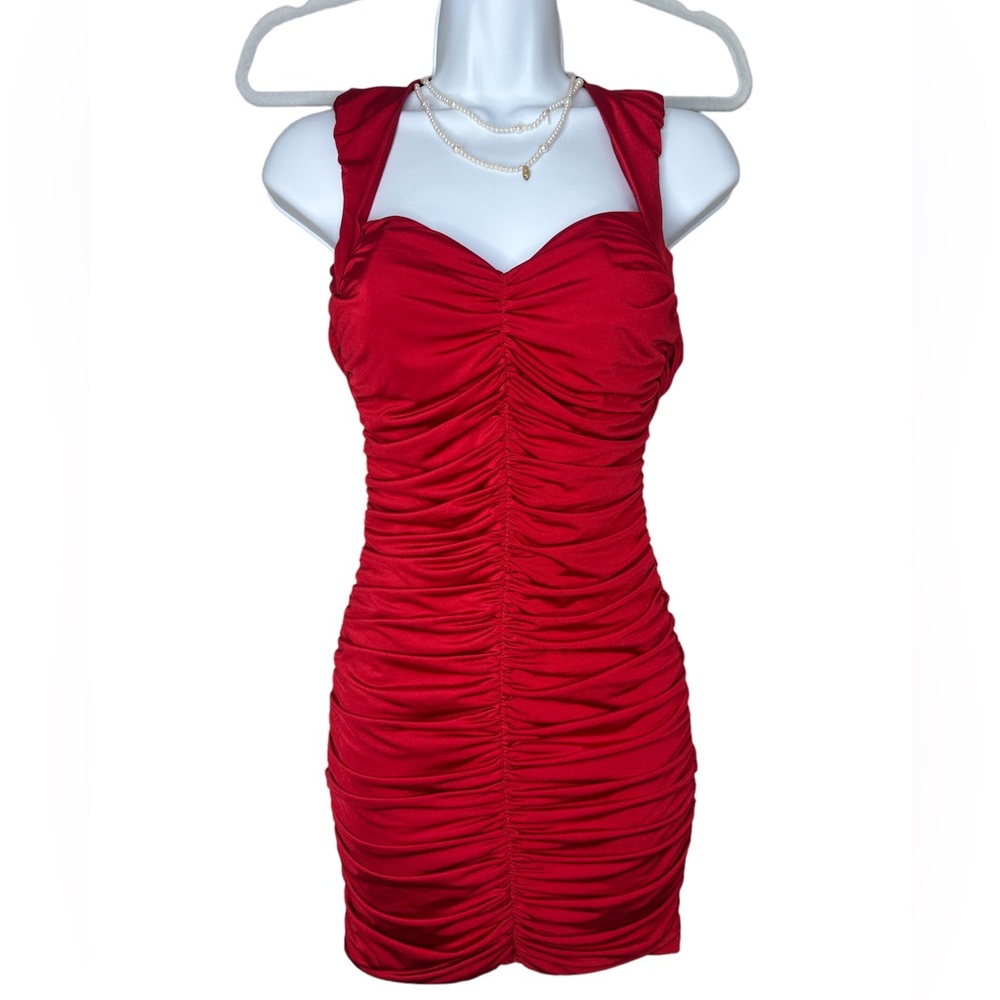 Red Bodycon mini dress